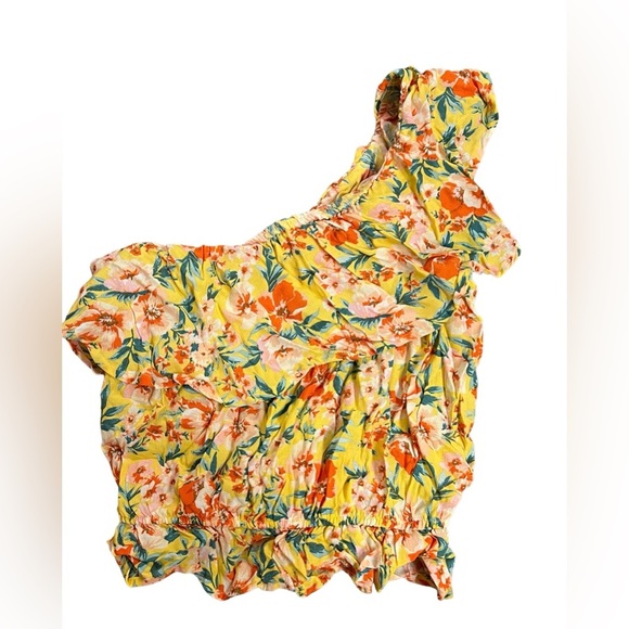 American Eagle Outfitters Tops - American Eagle Outfitters Yellow Floral Top